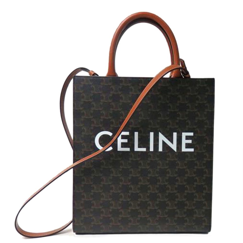 Celine Cabas Triumph Canvas Small Vertical Bag Bl… - image 1